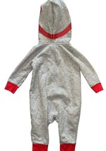 Cat & Jack Baby Romper 0-3 Months Hooded Zip Captain Cutie Hearts image 6