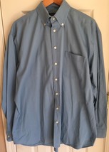 Brooks Brothers Golf Blue Long Sleeve Button Front Shirt Men&#39;s L - £19.45 GBP