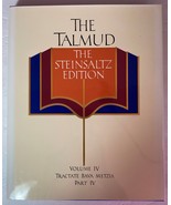 The Talmud: Tractate Bava Metzia Vol 4 Part 4 by Rabbi Adin Steinsaltz 1991 HCDJ