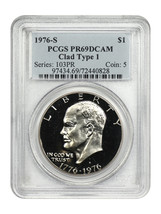 1976-S $1 Clad Type 1 PCGS PR69DCAM - $61.11