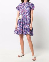 Isabel Marant Etoile Women Floral Printed Lanikaye Cotton Smocked Dress Sz L 36 - £110.69 GBP