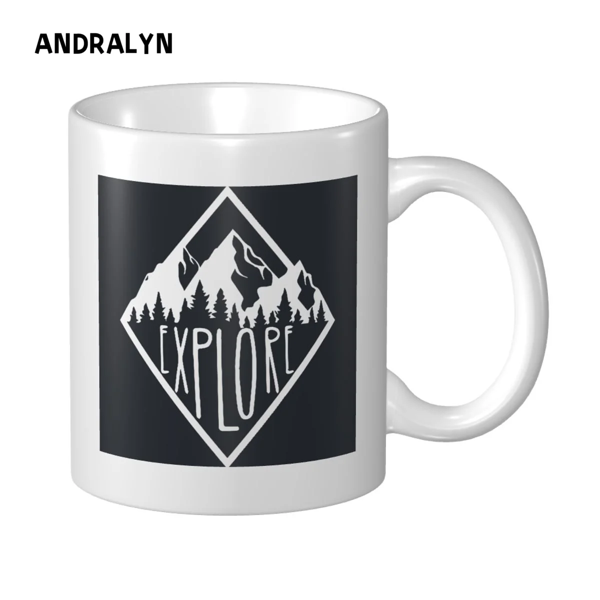 Explore Mountain Range Letter Printing Mug Coffee Mugs Christmas GIft Cup - $19.99