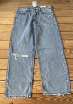 H&amp;M NWT women’s high Rise straight leg jeans Size 8 blue H9 - £14.69 GBP
