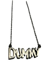 Vtg DUMMY Pewter Silver Tone Statement Necklace 14” No Let - $154.80 MXN