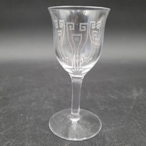 HTF Antique c.1920 Fostoria Etch 215 Cordial Liqueur Drinking Clear Glass 3.5&quot; - $11.87