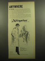 1960 Alligator Coat Ad - Anywhere any weather - £11.70 GBP