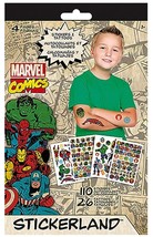 Marvel Comics Stickers &amp; Tattoos, (110 Stickers &amp; 26 Tattoos), Ages 3+ - £3.69 GBP