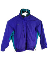 Purple Mens Retro Columbia Fleece Aztec Teal Liner Jacket Large Bugaboo - $1,496.11 MXN