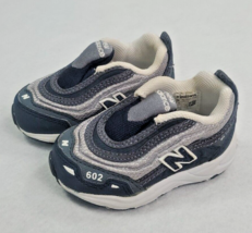 New Balance 602 Toddler Sneakers Size 3 Blue Gray Slip On All Terrain Wa... - £23.92 GBP