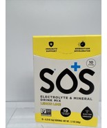 SOS Lemon Lime Electrolyte &amp; Mineral Drink Mix 10 SERVINGS COMBINE SHIPPING - $5.88 CAD