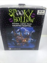 Halloween Village Spooky Hollow Halloween Haunted Hospital Porcelain House. VTG. - £15.08 GBP