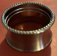 Kemp &amp; Beatley Beaded Elegance Napkin Ring Silver Tone - £7.14 GBP