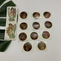 Vintage 80s Christmas Theme Sticker Lot Gifted Retro Angles Santa Tradit... - $295.07 MXN