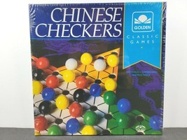 Golden Chinese Checkers Board Game Vintage 1993 Marbles Strategy Family Gift NEW - $27.71
