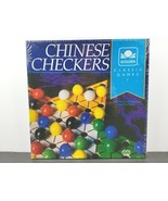 Golden Chinese Checkers Board Game Vintage 1993 Marbles Strategy Family ... - $27.71