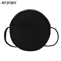 Ther messenger bags casual circle shape shoulder bags fashion black white color females thumb200