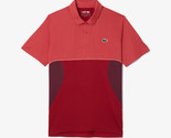 Lacoste Novak Border Type Polo Men&#39;s Tennis T-Shirts Tee Red NWT DH73605... - $134.91