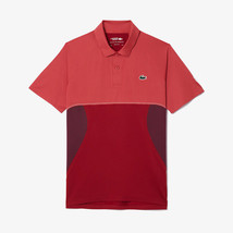 Lacoste Novak Border Type Polo Men's Tennis T-Shirts Tee Red NWT DH736054GIIU - £107.82 GBP