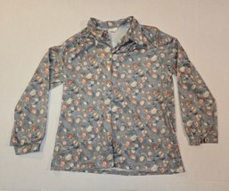 Vintage Bon Worth Button Blouse Floral 3/4 Sleeve Women&#39;s Size 16 - £10.27 GBP