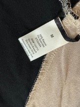 Addison KT2245A Shirt Women Brown & Black V-Neck Blouse Top Size Medium image 5