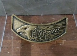 Harley Davidson Club Vest Jacket Hat Pin 1997 Hog Harley Owners Group 1.5&#39;&#39; - $12.20