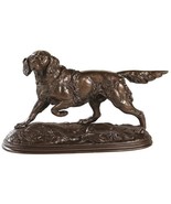 Sculpture Statue English Setter Pointing Dog Hand Painted USA Made OK Ca... - £188.07 GBP