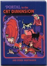 Steven Rhodes Humor Nightmares Portal to the Cat Dimension Refrigerator ... - £3.12 GBP