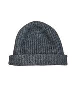 Brooks Brothers Gray Ribbed Cashmere Beanie Unisex - $39.59