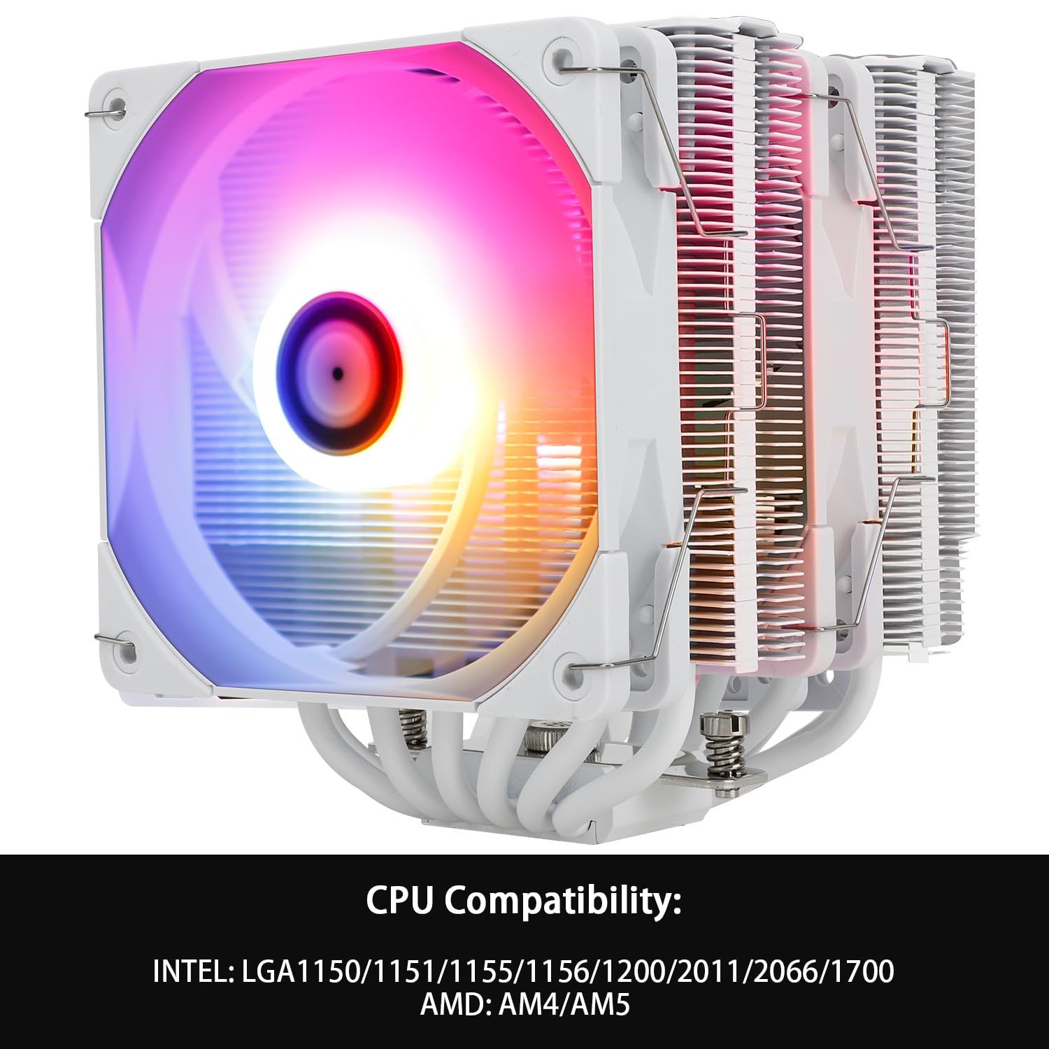Thermalright FC 140 white CPU Air Cooler, Dual Tower 5 Heat Pipe