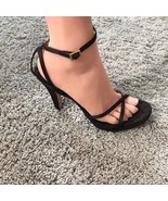 BCBG Brown Shimmer Heels Sandals Ankle Strap Size 9.5 - £29.44 GBP