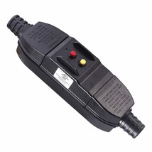 Outdoor Inline Gfci Cord Breaker 15 Amp Waterproof Earth Leakage Circuit - $36.99