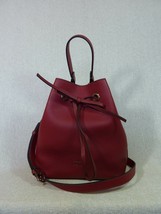 NWT FURLA Cabernet Pebbled Leather Costanza S Drawstring Bucket Tote Bag $388 - £278.17 GBP