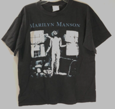$425 Marilyn Manson Antichrist Superstar Tour Vintage 90s Gothic Black T-Shirt L - £436.18 GBP