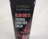 L&#39;OREAL Paris Blow Dry It Thermal Smoother Cream 5.1 Oz Tames Frizz Heat... - £12.26 GBP