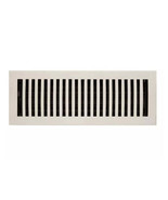 New Brushed Nickel 4&quot; x 10&quot; Modern Brass Wall Register by Signature Hard... - $465.08 MXN