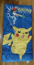 Nintendo Pokemon Gotta Catch Em All Sleeping Bag Pikachu Anime Vintage 1998 USA - £18.99 GBP