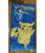 Nintendo Pokemon Gotta Catch Em All Sleeping Bag Pikachu Anime Vintage 1... - $23.70