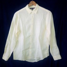 Michael Kors Men&#39;s Long Sleeve Tailored Classic-Fit 100% Linen Shirt - £20.57 GBP