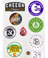 Lot of Marijuana Industry Stickers-Colorado MMJ Dispensary Weed Edibles ... - £19.11 GBP