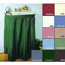 Fabric Sink Skirt Mosaic Stitch Wraps Around The Sink Choice of Colors - $11.87+