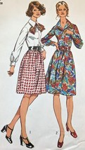 20.5 uncut vintage plus size sewing pattern shirtwaist dress simplicity ... - $15.43