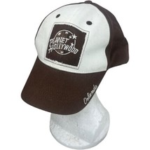 Vintage 1998 Planet Hollywood Hat Baseball Cap Orlando Florida Brown Cot... - $14.00