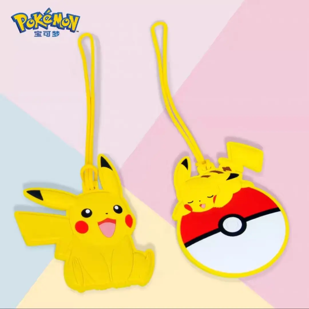 Pokémon Genuine Authorized Cartoon Pikachu Psyduck Luggage Tag Boarding Tag - £11.29 GBP
