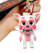 FNAF Keychain Five Nights at Freddy&#39;s Silicone Pendant Toy FUNTIME FOXY ... - $14.01