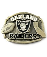 Rare Vintage NFL Oakland Raiders Belt Buckle 1996 USA 5221 Game Day  - $29.95