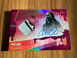 Authenticity Guarantee 
2020 Topps x Steve Aoki Wave-1 Jeans Relic Card Auto ... - £295.50 GBP