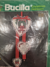Bucilla Christmas In Your Heart 82460 Counted Cross Stitch Door Chime Kit NOS  - £8.05 GBP