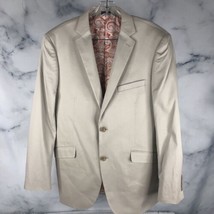 Madison Blazer Mens 40R Modern Fit 2-Button Suit Jacket Coat Tan Beige F... - $37.36