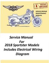 2018 Harley Davidson Sportster Models Service Manual Download - $22.95