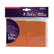 PACK OF 100 Standard Sized Deck Guards - Elite2 - Matte - Autumn - £7.72 GBP